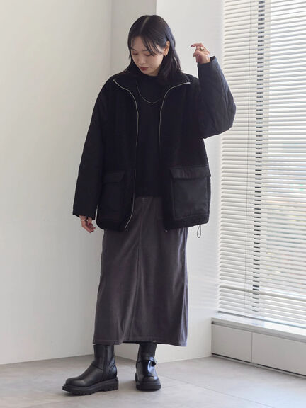 コーデュロイスカート（チャコールグレー/ブラウン/キナリ）｜Samansa Mos2 blue（サマンサモスモス ブルー）通販