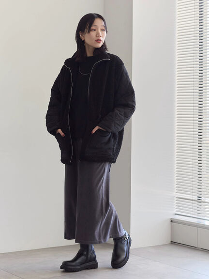 コーデュロイスカート（チャコールグレー/ブラウン/キナリ）｜Samansa Mos2 blue（サマンサモスモス ブルー）通販