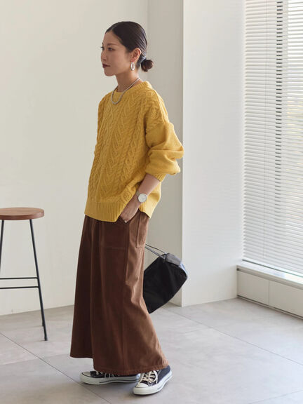 コーデュロイスカート（チャコールグレー/ブラウン/キナリ）｜Samansa Mos2 blue（サマンサモスモス ブルー）通販