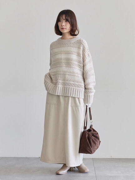 コーデュロイスカート（チャコールグレー/ブラウン/キナリ）｜Samansa Mos2 blue（サマンサモスモス ブルー）通販