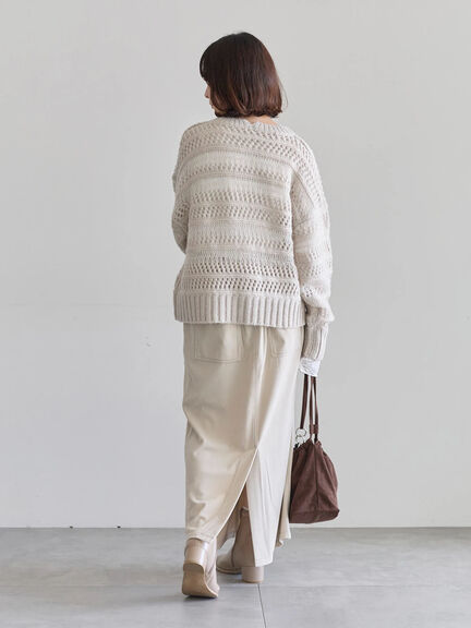 コーデュロイスカート（チャコールグレー/ブラウン/キナリ）｜Samansa Mos2 blue（サマンサモスモス ブルー）通販