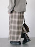 チェック柄スカート（ブラック/ベージュ/グリーン）｜Samansa Mos2 blue（サマンサモスモス ブルー）通販