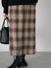 チェック柄スカート（ブラック/ベージュ/グリーン）｜Samansa Mos2 blue（サマンサモスモス ブルー）通販