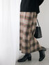 チェック柄スカート（ブラック/ベージュ/グリーン）｜Samansa Mos2 blue（サマンサモスモス ブルー）通販