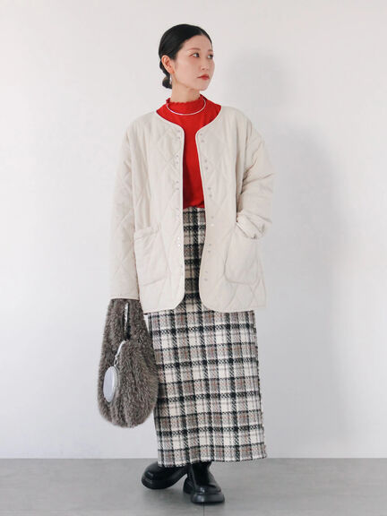 チェック柄スカート（ブラック/ベージュ/グリーン）｜Samansa Mos2 blue（サマンサモスモス ブルー）通販