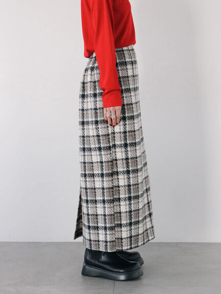 チェック柄スカート（ブラック/ベージュ/グリーン）｜Samansa Mos2 blue（サマンサモスモス ブルー）通販