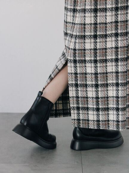 チェック柄スカート（ブラック/ベージュ/グリーン）｜Samansa Mos2 blue（サマンサモスモス ブルー）通販