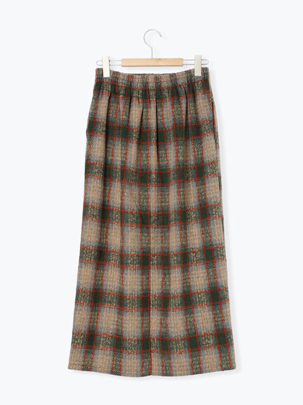 チェック柄スカート（ブラック/ベージュ/グリーン）｜Samansa Mos2 blue（サマンサモスモス ブルー）通販