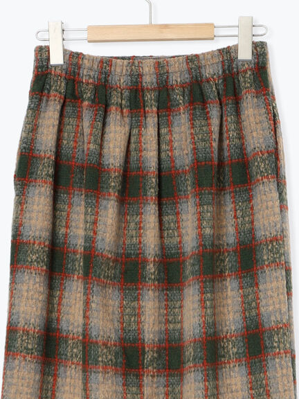 チェック柄スカート（ブラック/ベージュ/グリーン）｜Samansa Mos2 blue（サマンサモスモス ブルー）通販