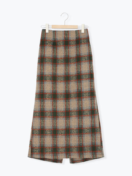 チェック柄スカート（ブラック/ベージュ/グリーン）｜Samansa Mos2 blue（サマンサモスモス ブルー）通販