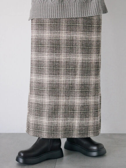 チェック柄スカート（ブラック/ベージュ/グリーン）｜Samansa Mos2 blue（サマンサモスモス ブルー）通販