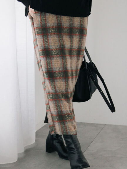 チェック柄スカート（ブラック/ベージュ/グリーン）｜Samansa Mos2 blue（サマンサモスモス ブルー）通販