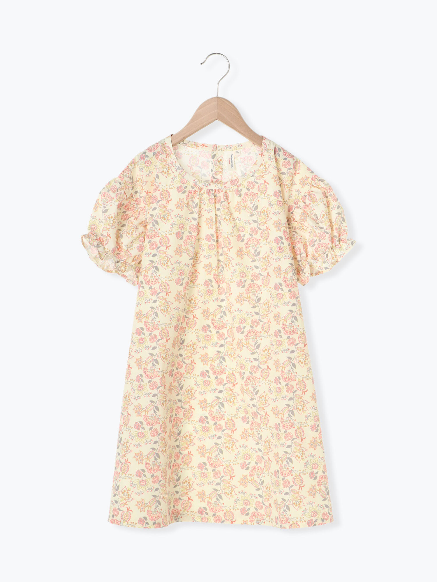 セール 花柄パフスリーブワンピース イエロー ブルー ワンピース Samansa Mos2 Lagom サマンサモスモス ラーゴム 公式通販