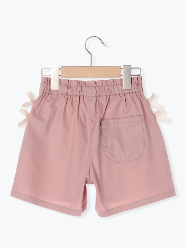 セール リボン付きショートパンツ ピンク ベージュ ボトムス Samansa Mos2 Lagom サマンサモスモス ラーゴム 公式通販