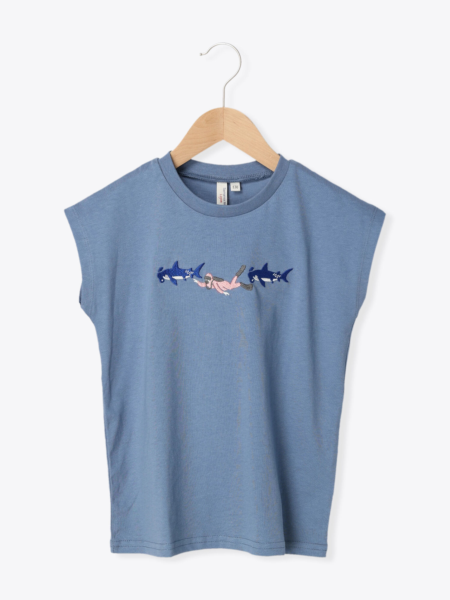 セール】 ダイビング刺繍Tシャツ（ピンク/イエロー/ネイビー/トップス/Tシャツ）| Samansa Mos2  Lagom（KIDS）（サマンサモスモス ラーゴム）公式通販