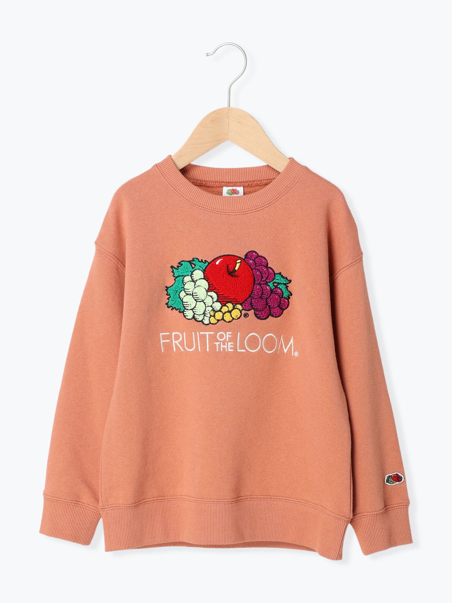 セール】 【FRUIT OF THE LOOM】サガラ刺繍トレーナー（オレンジ