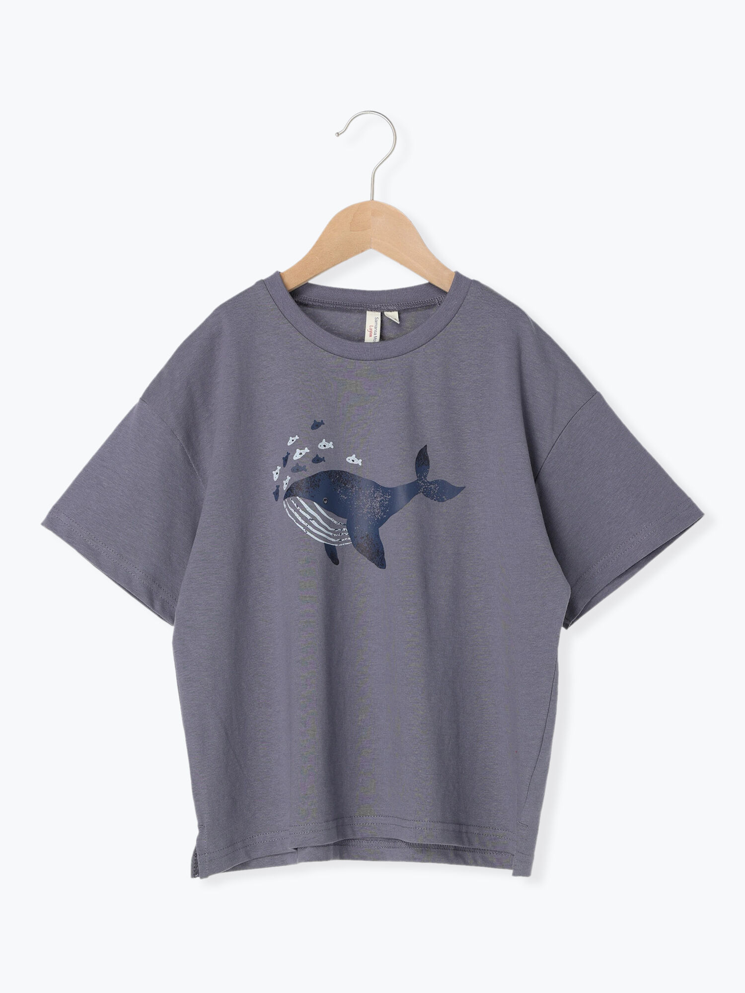 セール】 クジラプリントTシャツ（マスタード/グリーン/ネイビー