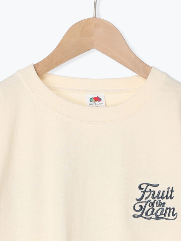 セール】 【FRUIT OF THE LOOM】バックプリントTシャツ（ブルー/キナリ