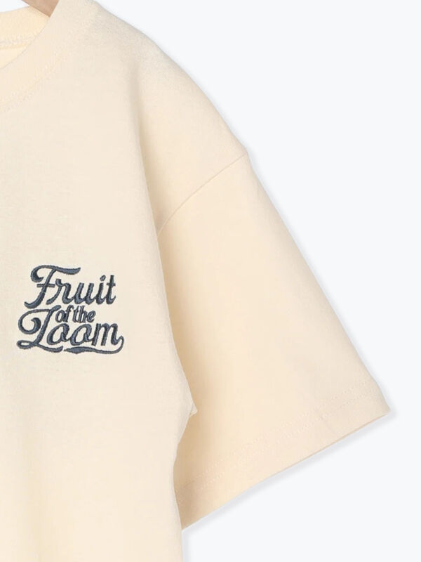 セール】 【FRUIT OF THE LOOM】バックプリントTシャツ（ブルー/キナリ