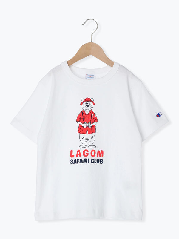 セール】 【Champion別注】クマプリントTシャツ（オフホワイト/イエロー/ネイビー/トップス/Tシャツ）| Samansa Mos2  Lagom（KIDS）（サマンサモスモス ラーゴム）公式通販
