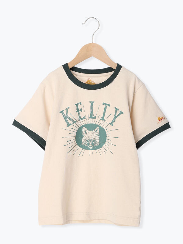 セール】 【KELTY別注】キツネプリントTシャツ（ミント/クリーム