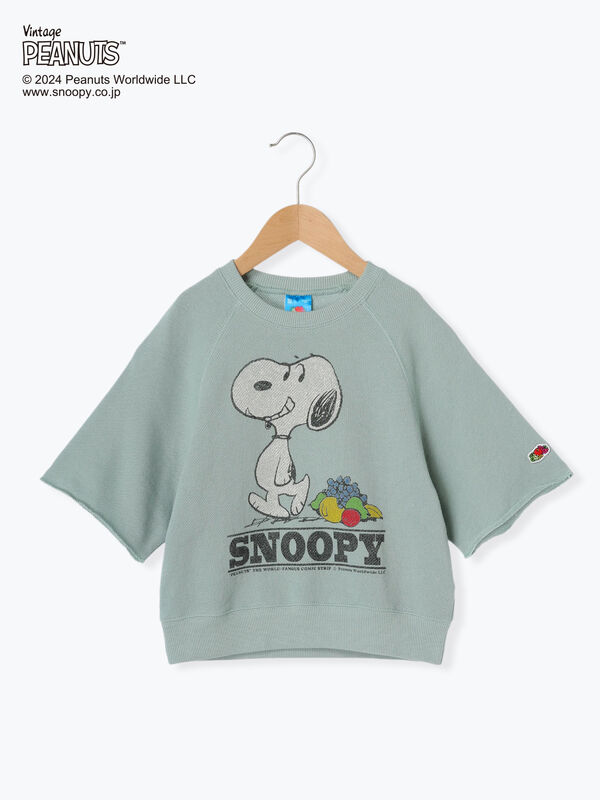 時間指定不可】 MOON TWO スウェット グレー 半袖 SNOOPY L スウェット 