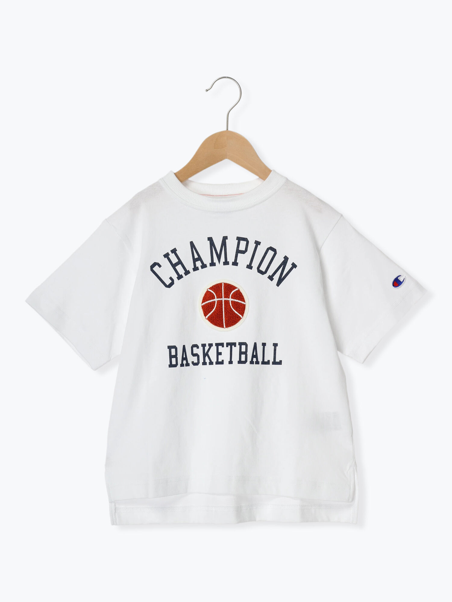 【セール】 【Champion別注】サガラワッペンTシャツ（オフホワイト/グリーン/トップス/Tシャツ）| Samansa Mos2  Lagom（KIDS）（サマンサモスモス ラーゴム）公式通販