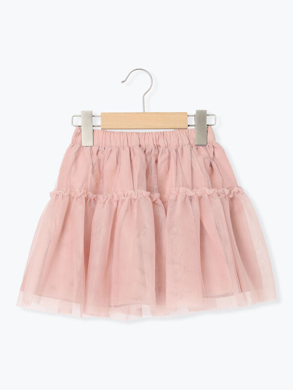 セール】 チュールスカート（ピンク/キナリ/ボトムス/スカート  