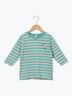 【吸水速乾】ペリカン刺繍ボーダー7分袖Tシャツ（グリーン）｜Samansa Mos2 Lagom（KIDS）（サマンサモスモス ラーゴム）通販