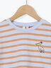 【吸水速乾】ペリカン刺繍ボーダー7分袖Tシャツ（グリーン/サックスブルー）｜Samansa Mos2 Lagom（KIDS）（サマンサモスモス ラーゴム）通販
