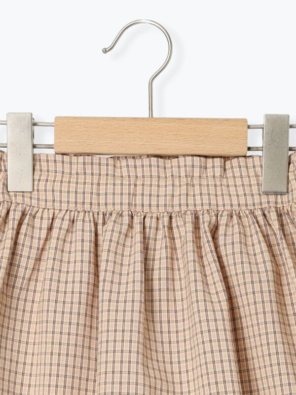 セール】 チェック柄ギャザースカパン（ピンク/ミント/ボトムス