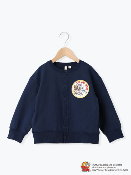 【トムとジェリー】ワッペン付きカーディガン（ベージュ/ネイビー）｜Samansa Mos2 Lagom（KIDS）（サマンサモスモス ラーゴム）通販