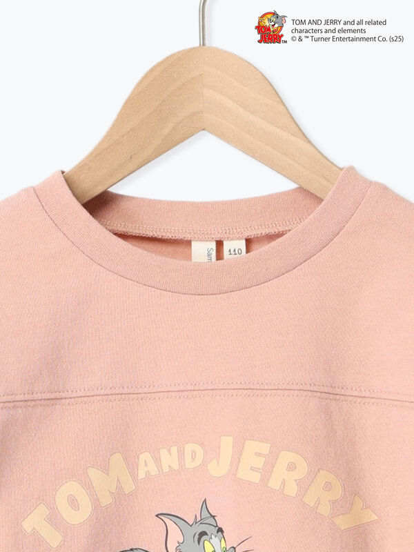 セール】 【トムとジェリー】フットボールTシャツ（ピンク