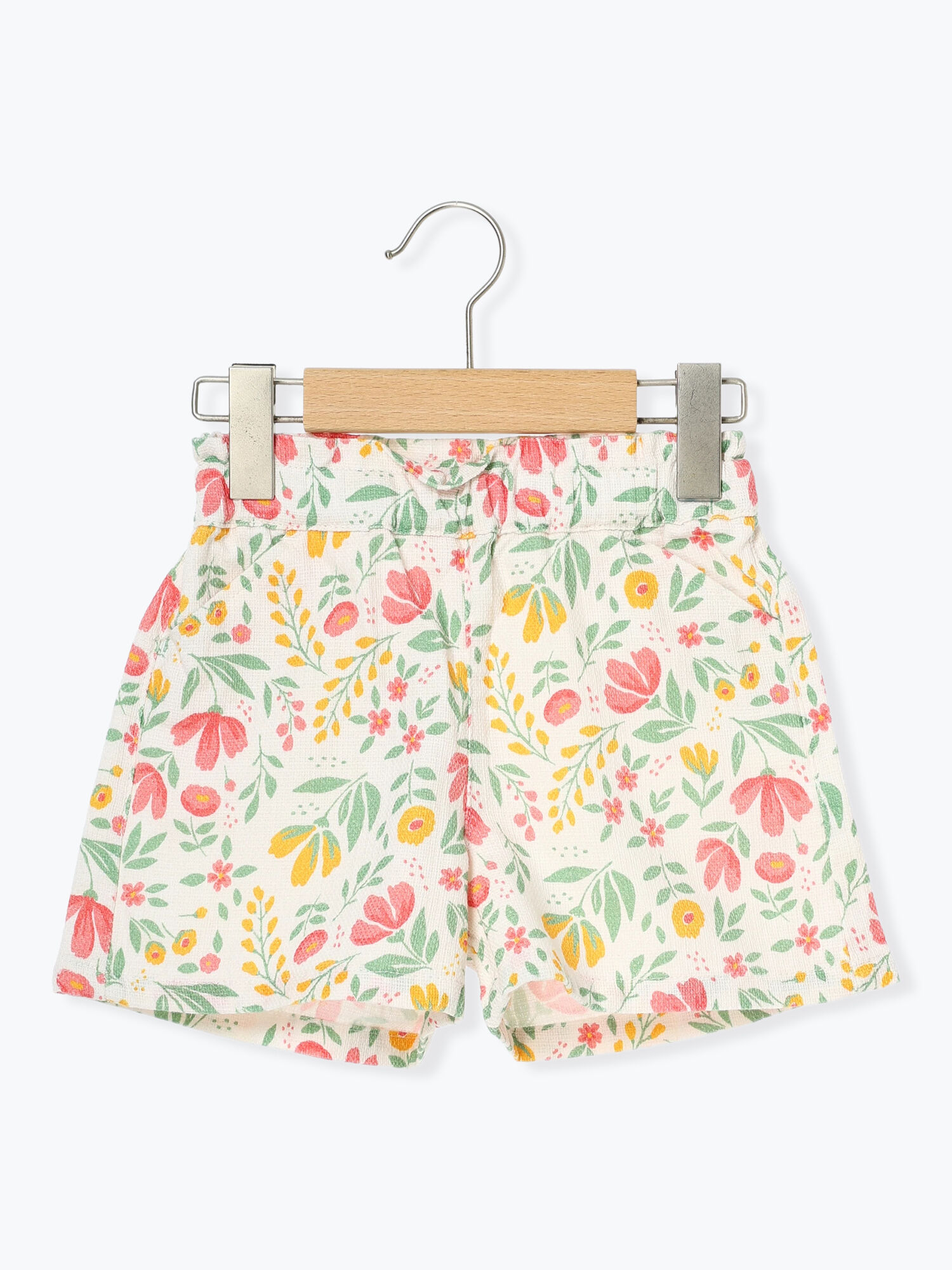 期間限定】 花柄ショート丈ひんやりパンツ（ピンク/ラベンダー