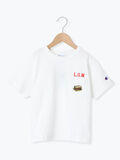 【Champion別注】ポケット付き半袖Tシャツ（ホワイト）｜Samansa Mos2 Lagom（KIDS）（サマンサモスモス ラーゴム）通販