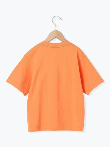 【Champion別注】サガラ刺繍半袖Tシャツ（オフホワイト/オレンジ）｜Samansa Mos2 Lagom（KIDS）（サマンサモスモス ラーゴム）通販