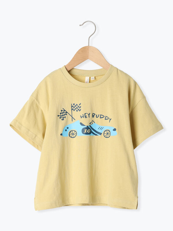 【吸水速乾】レースカープリントTシャツ（イエロー）｜Samansa Mos2 Lagom（KIDS）（サマンサモスモス ラーゴム）通販