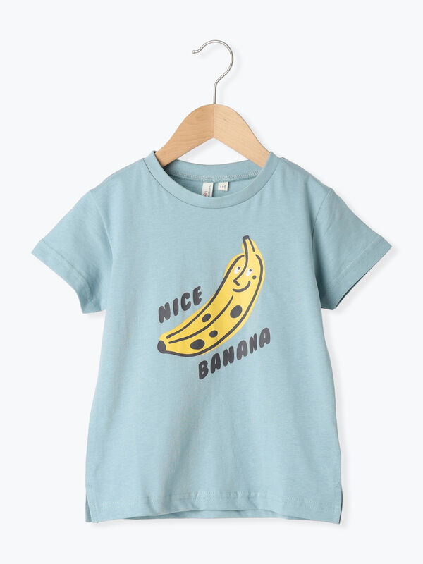 【吸水速乾】バナナプリントTシャツ（ブルー）｜Samansa Mos2 Lagom（KIDS）（サマンサモスモス ラーゴム）通販