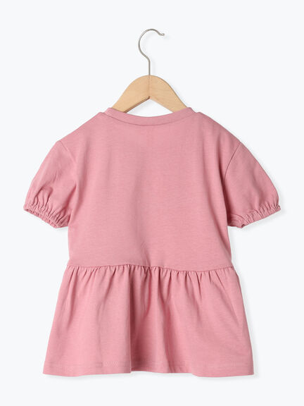 【吸水速乾】お花さがら刺繍Tシャツ（ピンク/キナリ）｜Samansa Mos2 Lagom（KIDS）（サマンサモスモス ラーゴム）通販