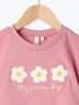 【吸水速乾】お花さがら刺繍Tシャツ（ピンク/キナリ）｜Samansa Mos2 Lagom（KIDS）（サマンサモスモス ラーゴム）通販