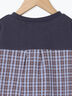 サッカーチェック切替Tシャツ(セットアップ可)（オレンジ/ブルー）｜Samansa Mos2 Lagom（KIDS）（サマンサモスモス ラーゴム）通販