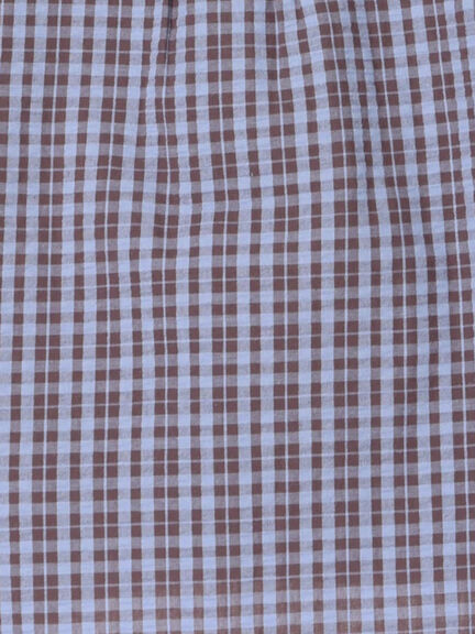サッカーチェック切替Tシャツ(セットアップ可)（オレンジ/ブルー）｜Samansa Mos2 Lagom（KIDS）（サマンサモスモス ラーゴム）通販