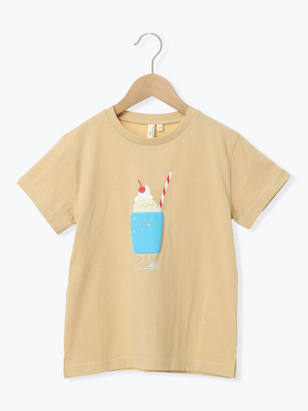 【吸水速乾】クリームソーダ発泡プリントTシャツ（イエロー）｜Samansa Mos2 Lagom（KIDS）（サマンサモスモス ラーゴム）通販