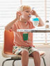 【吸水速乾】クリームソーダ発泡プリントTシャツ（オレンジ/イエロー）｜Samansa Mos2 Lagom（KIDS）（サマンサモスモス ラーゴム）通販