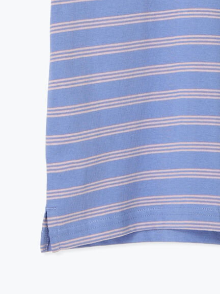 【吸水速乾】アザラシ刺繍ボーダーTシャツ（イエロー/パープル）｜Samansa Mos2 Lagom（KIDS）（サマンサモスモス ラーゴム）通販