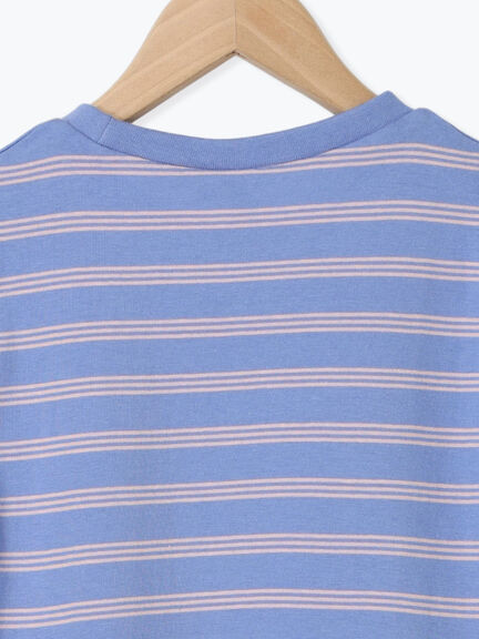 【吸水速乾】アザラシ刺繍ボーダーTシャツ（イエロー/パープル）｜Samansa Mos2 Lagom（KIDS）（サマンサモスモス ラーゴム）通販