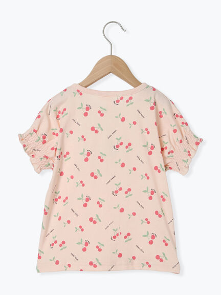 【吸水速乾】チェリー柄Tシャツ（オフホワイト/ピンク）｜Samansa Mos2 Lagom（KIDS）（サマンサモスモス ラーゴム）通販