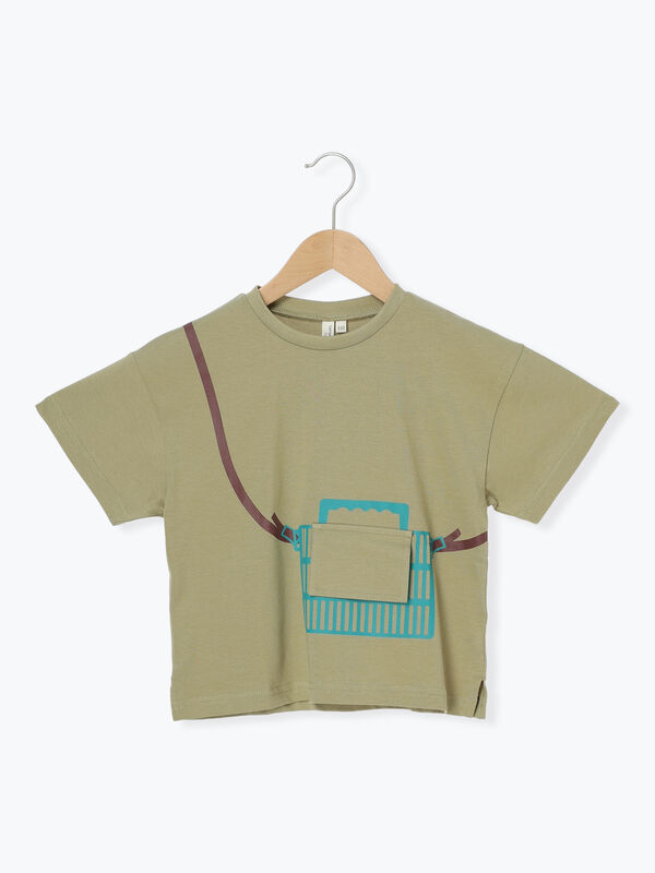【吸水速乾】虫かごプリントTシャツ（カーキ）｜Samansa Mos2 Lagom（KIDS）（サマンサモスモス ラーゴム）通販