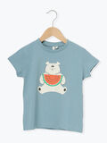 【吸水速乾】スイカポケットTシャツ（ブルー）｜Samansa Mos2 Lagom（KIDS）（サマンサモスモス ラーゴム）通販