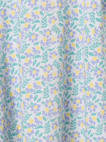 【吸水速乾】花柄肩フリルカットソー（オフホワイト/サックスブルー）｜Samansa Mos2 Lagom（KIDS）（サマンサモスモス ラーゴム）通販